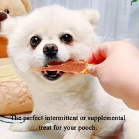 150g/5.29oz Chicken Jerky and Duck Jerky Dog Treats For Small, Medium, Large Dog, Made With Real Pure Chicken, Healthy