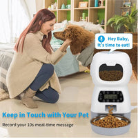 3.5L Automatic Pet Feeder for Cats – WiFi Smart Swirl Slow Dog Feeder with Voice Recorder, Large Capacity Timing Cat Food Dispenser