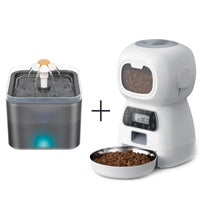 Automatic Cat Feeder – 3.5L Dog Dry Food Dispenser Bowl & 2L Pet Water Fountain, Smart Tuya WIFI Pet Feeder for Drinking & Feeding