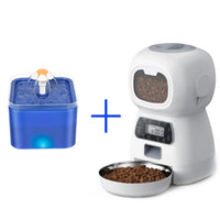 Automatic Cat Feeder – 3.5L Dog Dry Food Dispenser Bowl & 2L Pet Water Fountain, Smart Tuya WIFI Pet Feeder for Drinking & Feeding