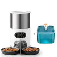 Smart Automatic Dog & Cat Feeder – 4.5L Dry Food Dispenser + 2L Water Feeder, Suitable for Small and Medium Pets