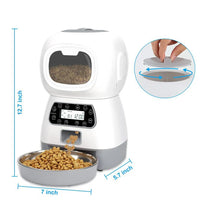 Automatic Cat Feeder – 3.5L Dog Dry Food Dispenser Bowl & 2L Pet Water Fountain, Smart Tuya WIFI Pet Feeder for Drinking & Feeding