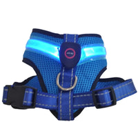 LED Luminous Dog Harness Light Up Dog Chest Strap Vest Pet Safety Reflective Harness Collar Dog Kitten Glowing Flash Strap