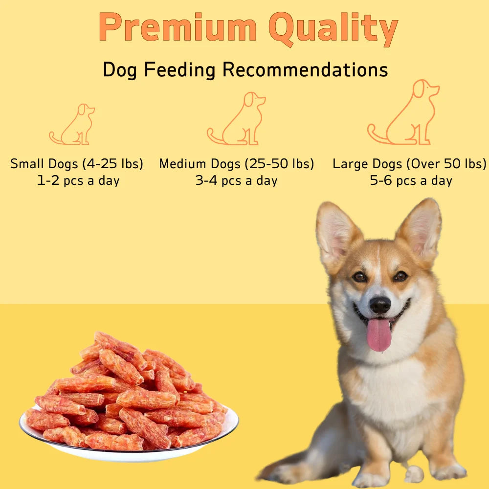 7.05oz/14.11oz(200g/400g) Chicken, All Natural Ingredients, Natural Dog Treats, Healthy, Easily Digestible