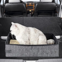 Collapsible Travel Cat Litter Box – Portable, Oxford Cloth, PP Board Design for Kitties