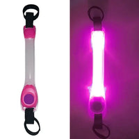 1pcs Dog Anti Lost Safety Glowing Collar Outdoor Waterproof Warning LED Flashing Light Strip  Pet Leash Harness Dog Accessories