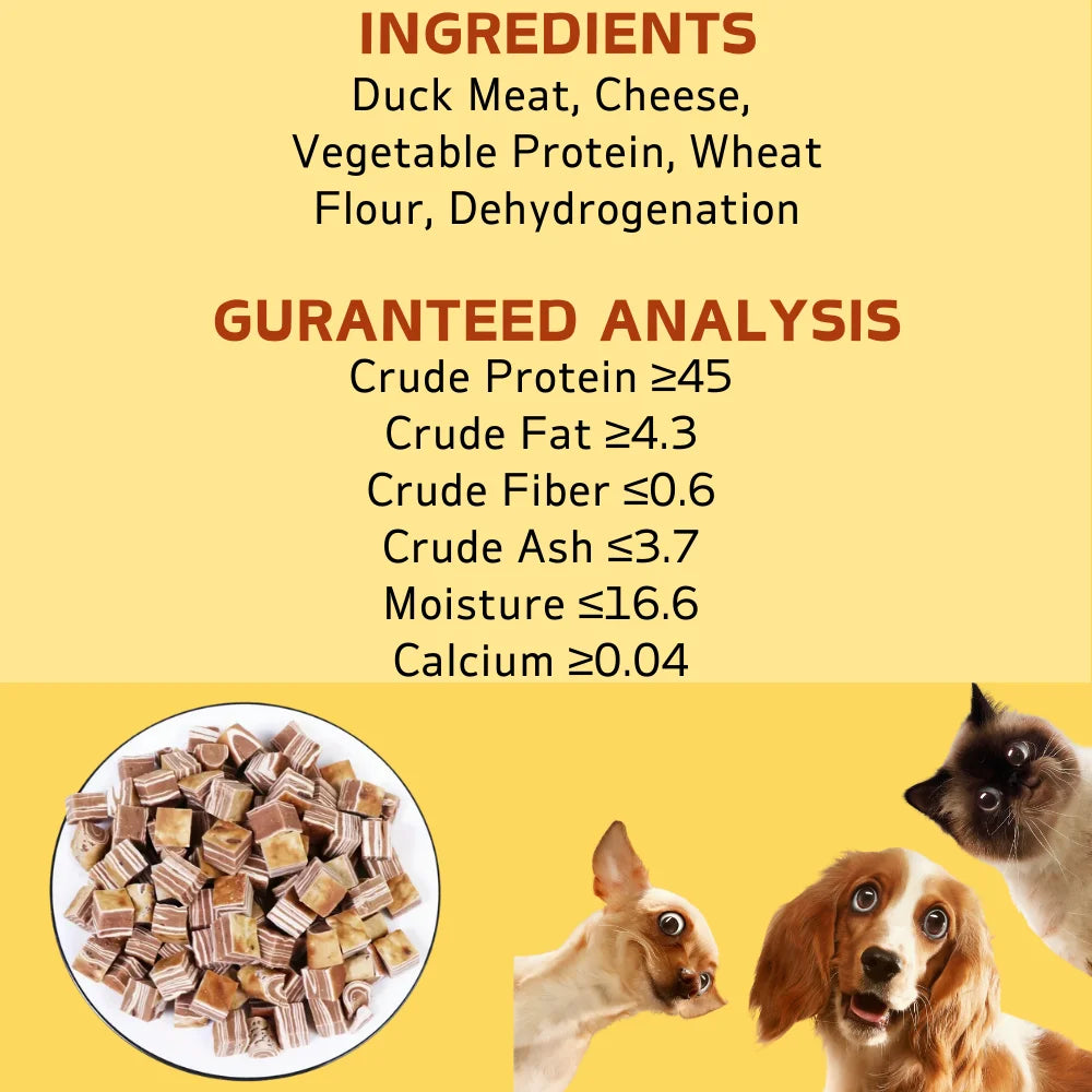 100g/3.53oz Beef And Meat Cubes Dog Treats For Small, Medium, & Large Dog, Healthy, Easily Digestible