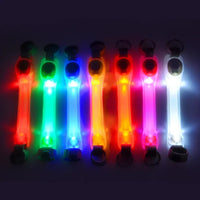 1pcs Dog Anti Lost Safety Glowing Collar Outdoor Waterproof Warning LED Flashing Light Strip  Pet Leash Harness Dog Accessories