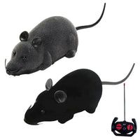 Remote Control Mouse Electronic Moving Toys For Cats Squeaky Mouse Cat Toy Battery Powered Mimics Motion