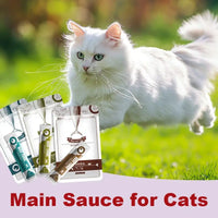 Cat Strips 13gX8PCS Wet Food Pet Cat Snacks Cod Tuna Beef Pet Food Cats Supplement Protein DHA Cat Sauce Make Hair Beautiful