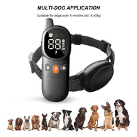 Electric Dog Training Collar Waterproof Dog Bark Collar Remote Control Sound Vibration Static Shock for Small/Medium/Large Dogs