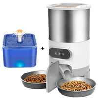 Smart Automatic Dog & Cat Feeder – 4.5L Dry Food Dispenser + 2L Water Feeder, Suitable for Small and Medium Pets