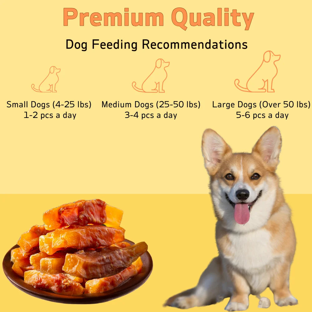 200g/400g(7.05oz/14.1oz) Dog Treats For Small, Medium, & Large Dog - Made With Chicken Sweet Potato, Healthy, Easily Digestible