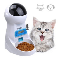 Iseebiz 3L Automatic Pet Feeder – Smart Food Dispenser for Cats & Dogs, Timer Bowl, Auto Feeding with Voice Record