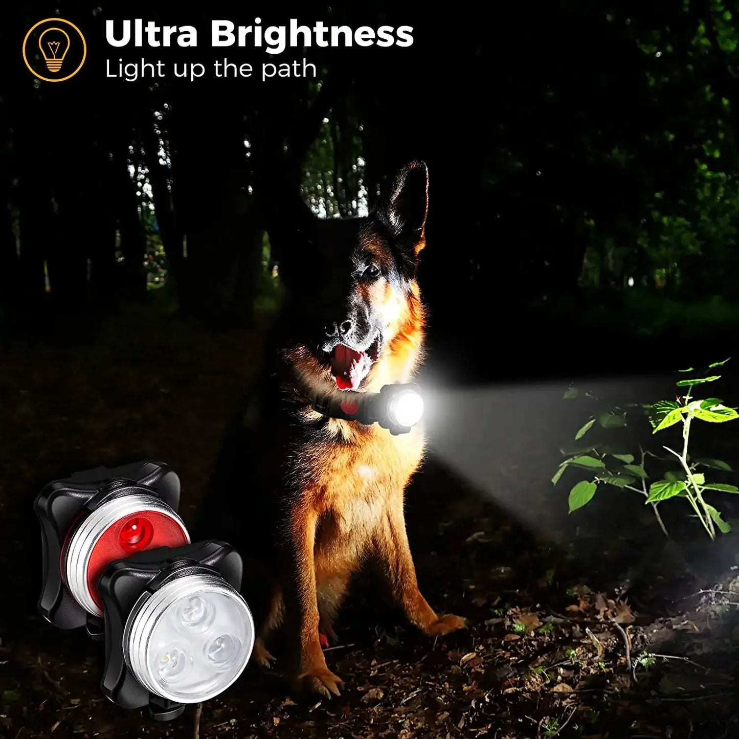 Pet Dog Led Light Lamp Tag Led Dog Collar Light Pendant Glow Night Safety Led Dogs Flashlight For Collar Harness Leash Flea Dog