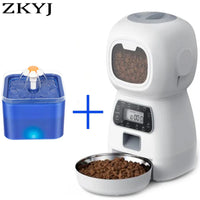 Automatic Cat Feeder – 3.5L Dog Dry Food Dispenser Bowl & 2L Pet Water Fountain, Smart Tuya WIFI Pet Feeder for Drinking & Feeding