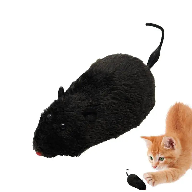 1pcs Fun Mouses Toy and Interactive Plush Wind-Up for Cats Dogs and Kids Mechanical Moving Animal Toy for Playtime and Pranks