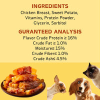 200g/400g(7.05oz/14.1oz) Dog Treats For Small, Medium, & Large Dog - Made With Chicken Sweet Potato, Healthy, Easily Digestible