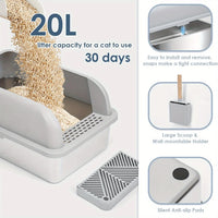 Self-Cleaning Cat Litter Box – Odor Control, Easy Disposal & Spacious Design