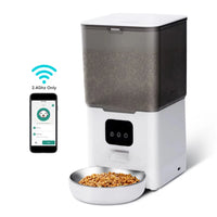 6L Cat Timing Feeder Tuya APP Smart Cat Feeder Pet Dog Food Automatic Dispenser Suitable for Small Cats and Dogs Remote Feeding