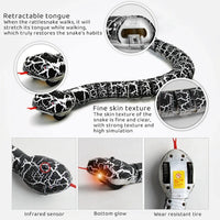 Interactive Cat Toys Realistic Simulation RC Remote Control Snake Toy Moving Electric Tricky Snake Cat Toys For Indoor Cats Dogs