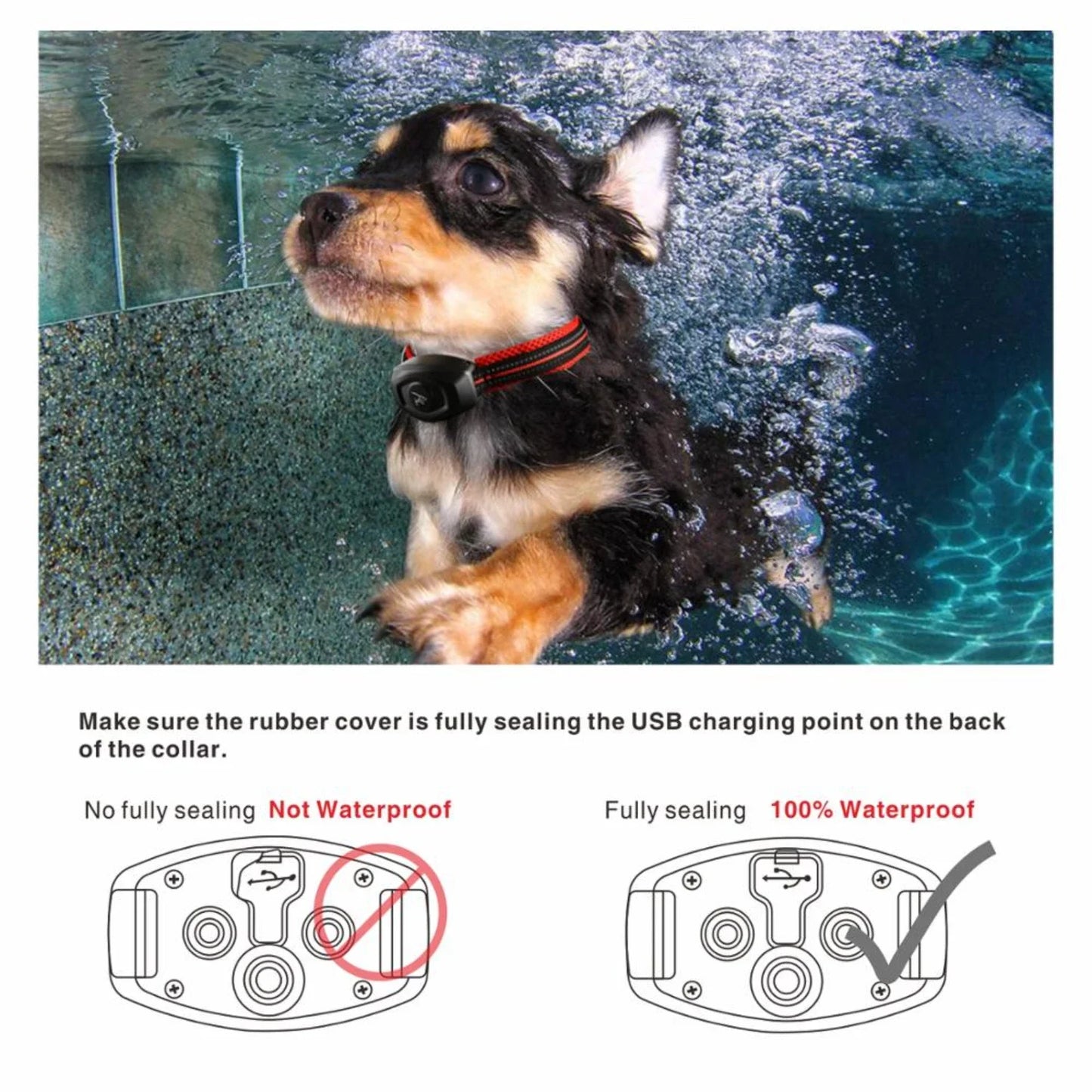 Reliable, Waterproof, and Durable SAFEPET Rechargeable Remote Dog Training Collar - Effective Anti Bark Behavior Control Device