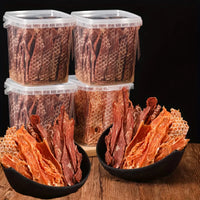 150g/5.29oz Chicken Jerky and Duck Jerky Dog Treats For Small, Medium, Large Dog, Made With Real Pure Chicken, Healthy