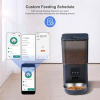 6L Cat Timing Feeder Tuya APP Smart Cat Feeder Pet Dog Food Automatic Dispenser Suitable for Small Cats and Dogs Remote Feeding