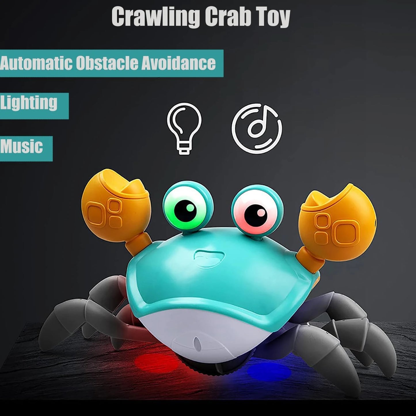 Engaging Interactive Dancing Crab Dog Toy with Musical Sounds - Entertaining and Stimulating Pet Toy for Dogs and Cats - Keeps Y