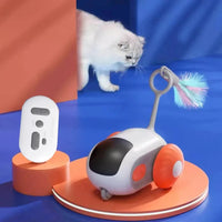 Turbo Tail Cat Toy Three Modes Interactive Electronic Smart Cat Toy Remote Control Rechargeable Automatic Moving Cat Exercise