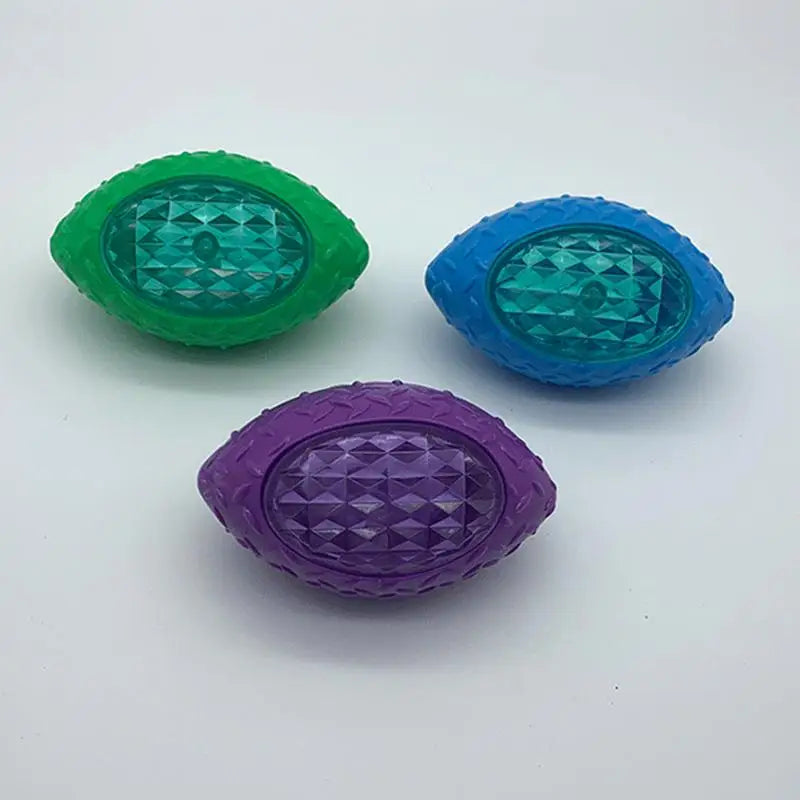 Dog Toy Ball Rubber Toy Flashing Balls For Dog Chew Rubber Interactive Teeth Cleaning Dog Chew Toy For Medium Small Dogs Puppies