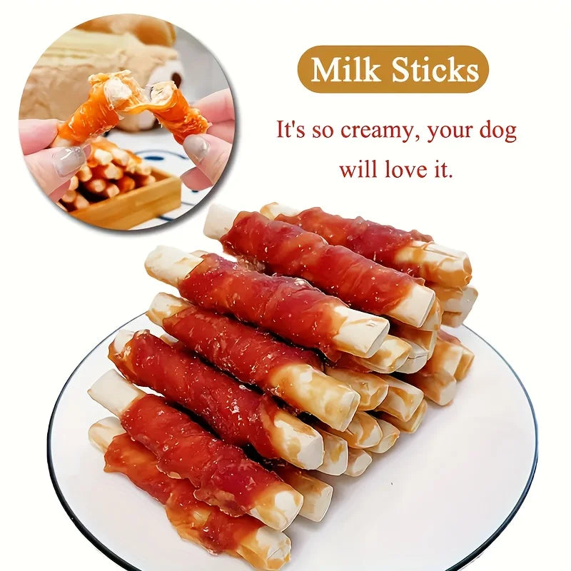 200g/400g(7.05oz/14.1oz) Dog Treats For Small, Medium, & Large Dog - Made With Duck And Milk, Healthy, Easily Digestible