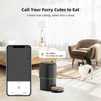 Automatic Cat Feeders – 5G WiFi 4L Smart Tuya APP Control Furpipi Pet Feeder for Remote Feeding, Automatic Cat & Dog Food Dispenser