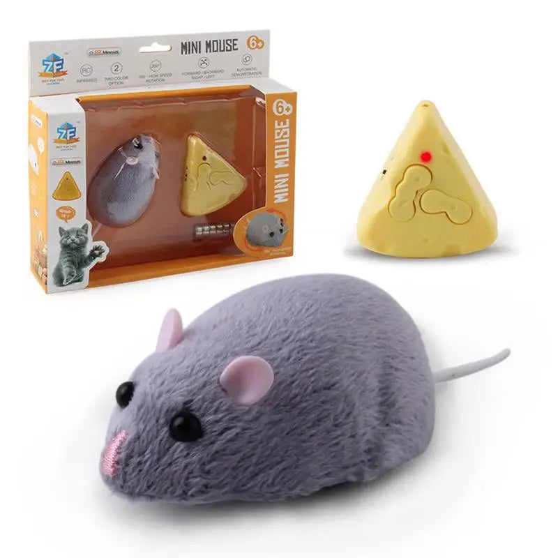 Simulation Infrared Electric Prank Jokes Remote Control Mouse Model Rc Animals Mouse on Radio Control for Cat Toys for Kids Gift