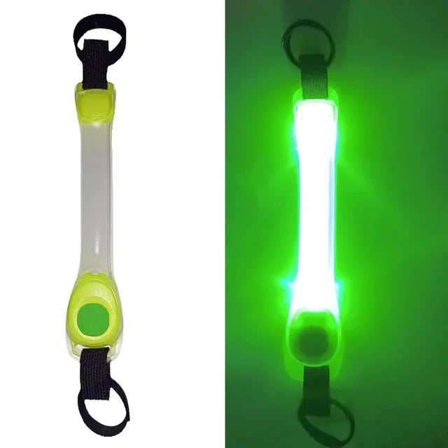 Dog Anti Lost Safety Glowing Collar Outdoor Waterproof Warning LED Flashing Light Strip  Pet Leash Harness Dog Accessories Leash