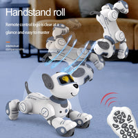 Funny RC Robot Electronic Dog Stunt Dog Voice Command Programmable Touch-sense Music Song Robot Dog for Children's Toys