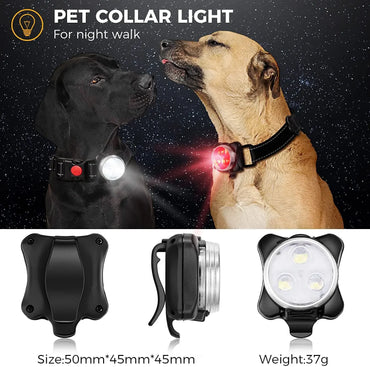 Pet Dog Led Light Lamp Tag Led Dog Collar Light Pendant Glow Night Safety Led Dogs Flashlight For Collar Harness Leash Flea Dog