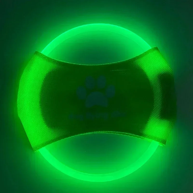 Dog Flying Discs 3 Modes Light Glowing LED luminousTrainning Interactive Toys Game Flying Discs Dog Toy Pet Dog Accessories