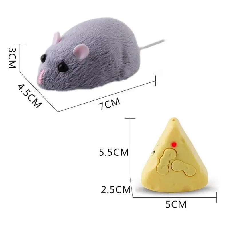 Simulation Infrared Electric Prank Jokes Remote Control Mouse Model Rc Animals Mouse on Radio Control for Cat Toys for Kids Gift