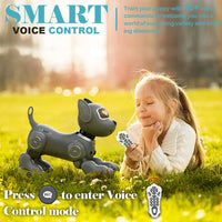 VATOS Robot Dog Toy for Kids Voice Remote Control Pet Interactive Touch Sensors 20+ Mode Robotic Puppy Toy Boys Girls