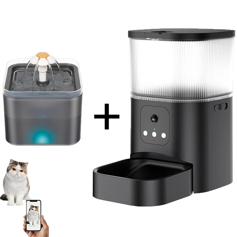 Smart Pet Feeder with Camera – 3L Automatic Cat & Dog Feeder, Voice & Video Support, WIFI Dog Food Feeding Bowl