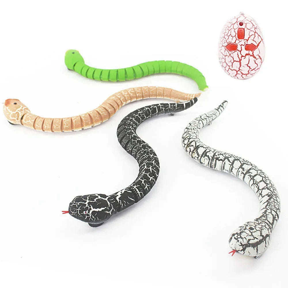 Interactive Cat Toys Realistic Simulation RC Remote Control Snake Toy Moving Electric Tricky Snake Cat Toys For Indoor Cats Dogs