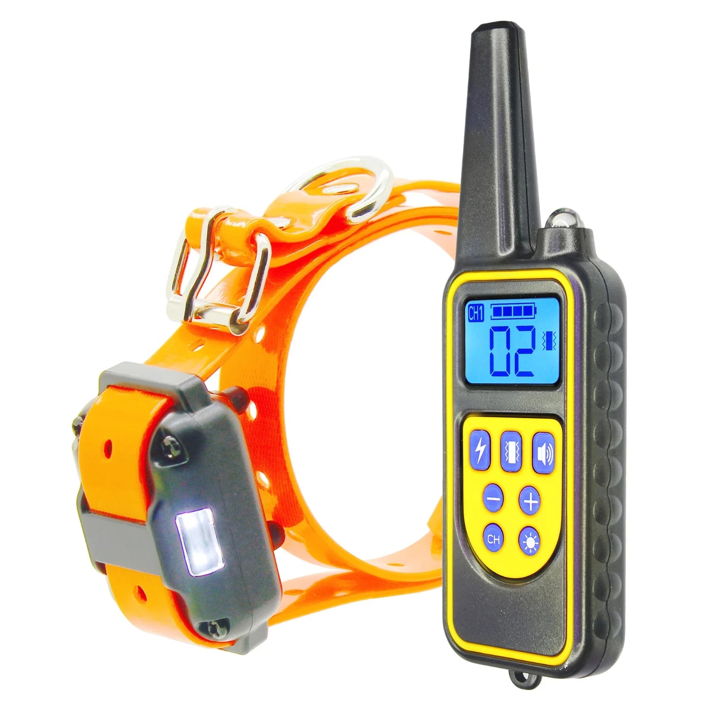 Waterproof Rechargeable 880 Remote Control Dog Training Collar with LCD Display for Pet - Shock Vibration Sound 433 Mhz Support