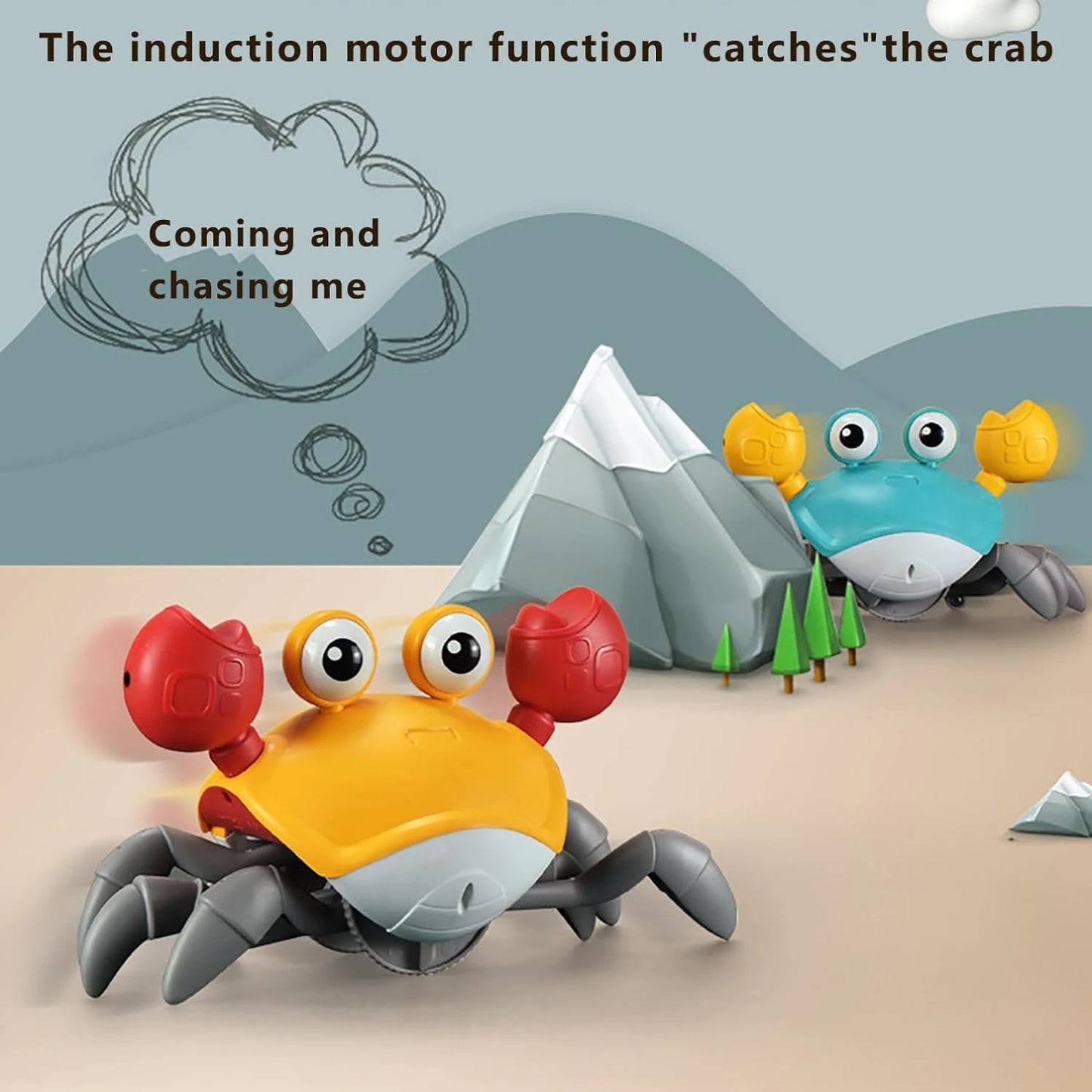 Engaging Interactive Dancing Crab Dog Toy with Musical Sounds - Entertaining and Stimulating Pet Toy for Dogs and Cats - Keeps Y