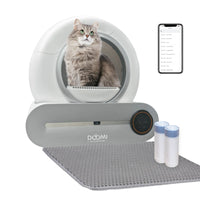 DOYOMI 65L+9L Large Capacity Automatic Cat Litter Box – Self-Cleaning, Scoop-Free, App Control, and Odor Removal