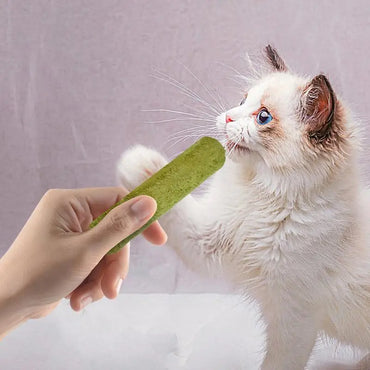 Cat Grass Sticks Grass Chewing Stick Freeze Dried Snacks Mouth Health Teething Digestive Aid Natural Teeth Cleaner Fattening Pet