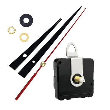 Set Silent DIY Wall Clock Movement Mechanism Quartz Clock Replacement Motor with Needles and Hanger Clock Repair Parts