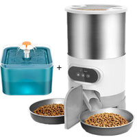 Smart Automatic Dog & Cat Feeder – 4.5L Dry Food Dispenser + 2L Water Feeder, Suitable for Small and Medium Pets