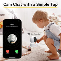 BoyKeep 3MP WiFi Smart Baby Monitor Camera – 5G/2.4GHz, Automatic Tracking, 24/7 Video Surveillance