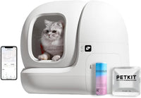 Self-Cleaning Cat Litter Box with N50 Odor Eliminator – Automatic, App-Controlled with Waste Bags and xSecure Technology